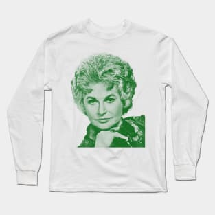 vintage Bea Arthur (31) - green solid style Long Sleeve T-Shirt